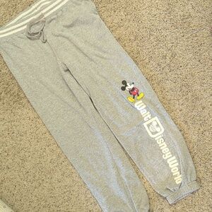 Disney World Heather Gray Sweatpants Size M